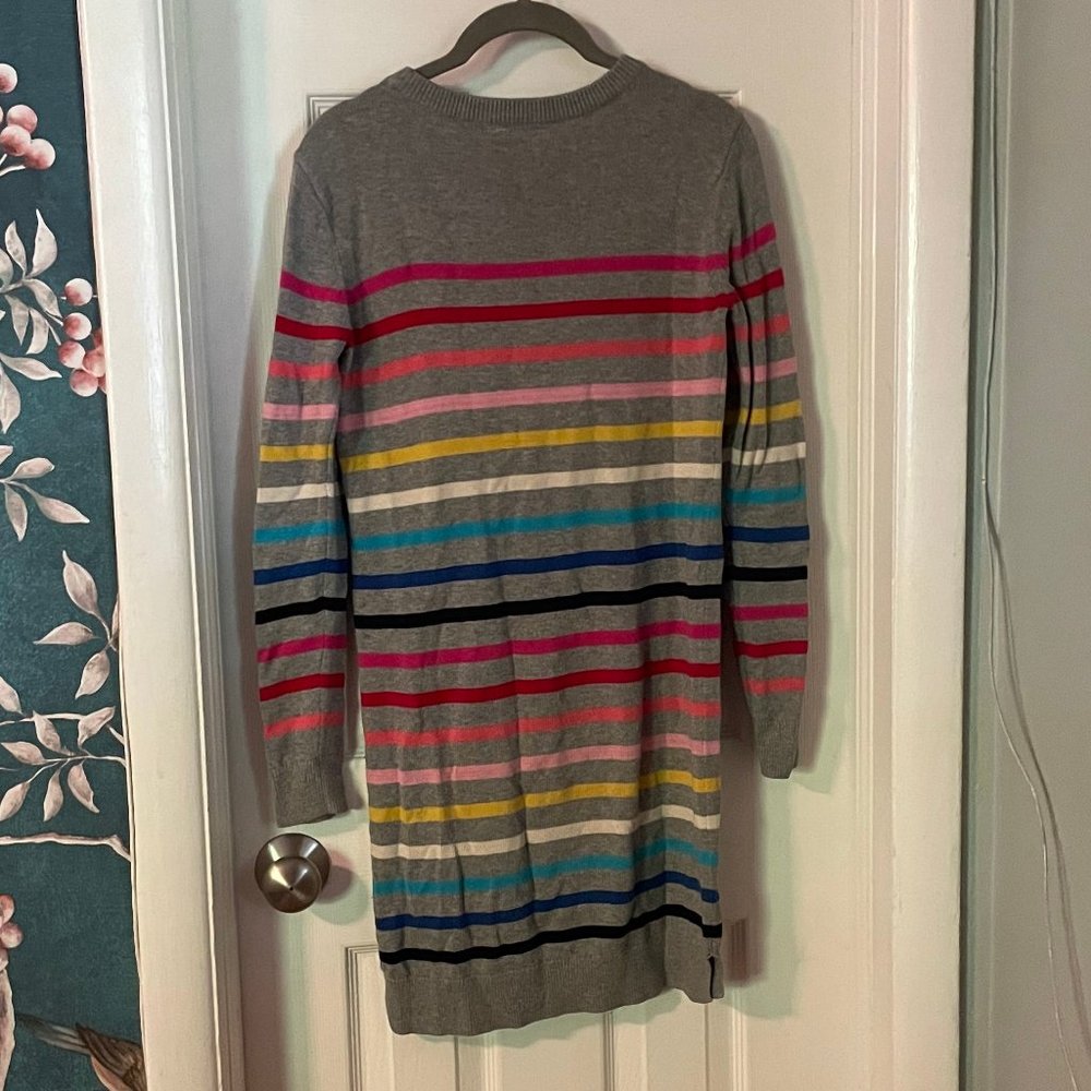 Gap rainbow strip sweater dress, girls XXL - Picture 2 of 4